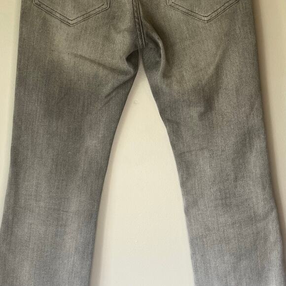 Express Gray High Rise 4 Way Hyper Stretch Cropped Flare Jean Size 0 Regular - Picture 9 of 12